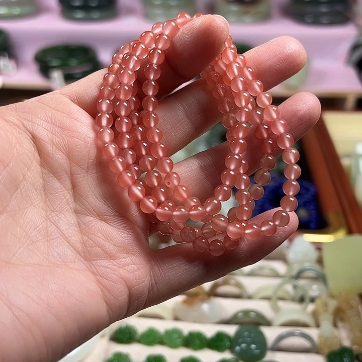 南红玛瑙合金手链