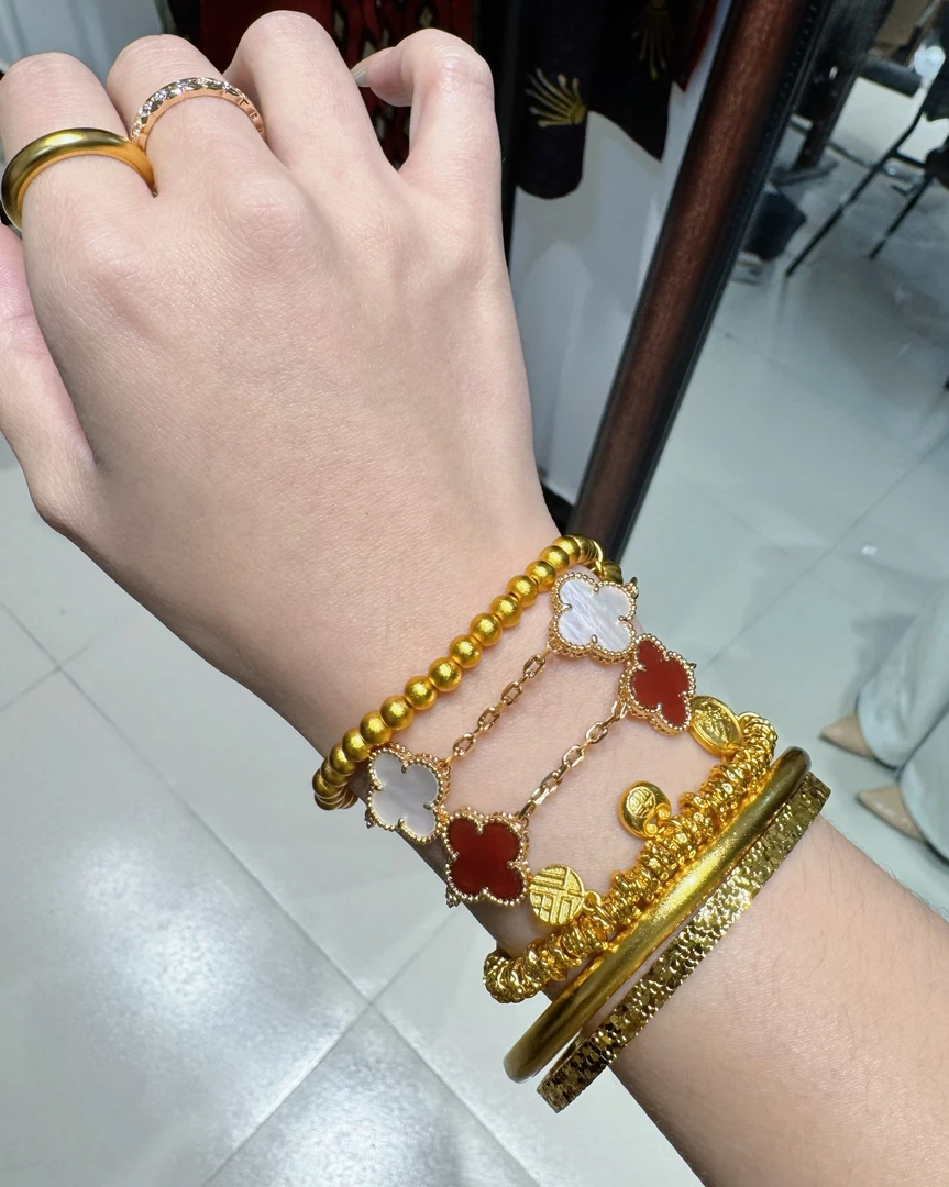 铜合金珐琅手链 DU.饰 五花花手链合集LY