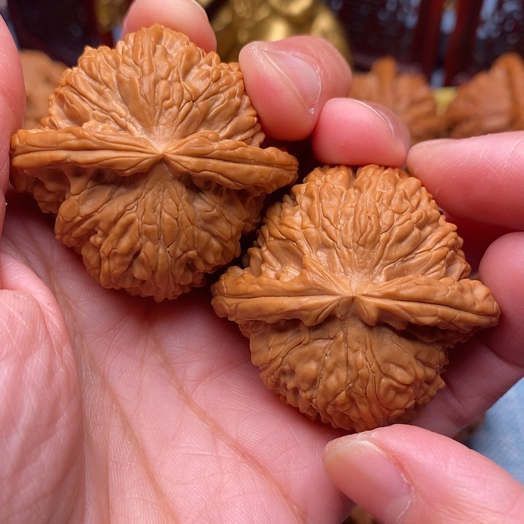 李***把件文玩核桃毕业全品白狮子44尺