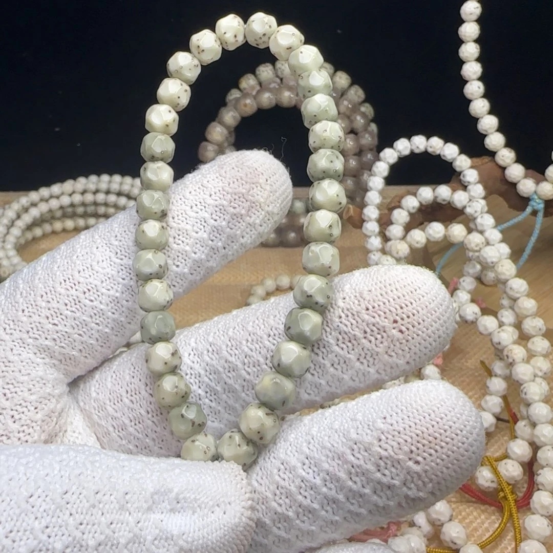 手串星月菩提7改无相手持数星星绿果冻