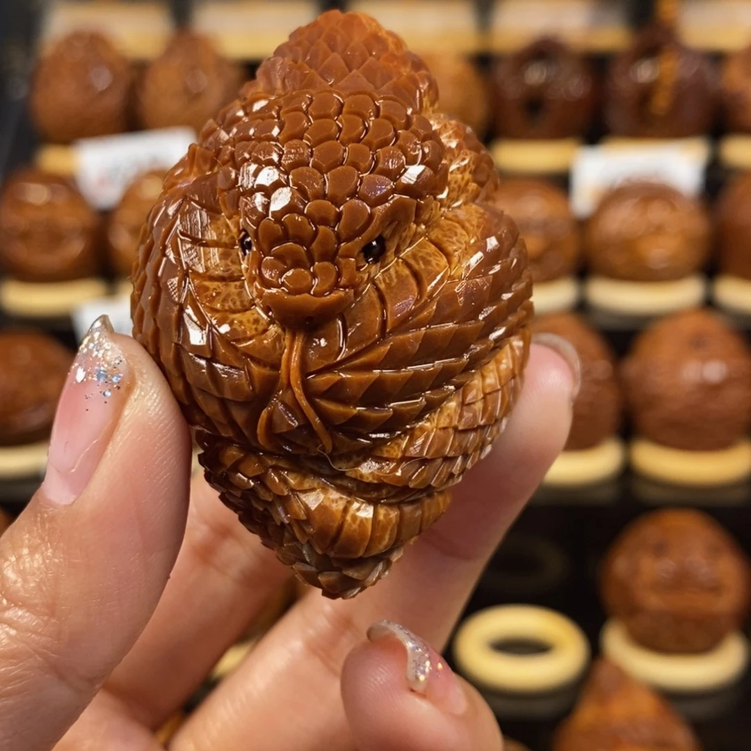 橄榄核吊坠无*手工蛇王单颗0998877