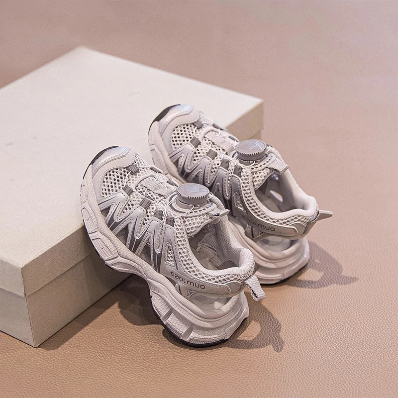 ABC儿童凉鞋2025夏款新款男童运动鞋网鞋透气网面老爹鞋女童鞋子