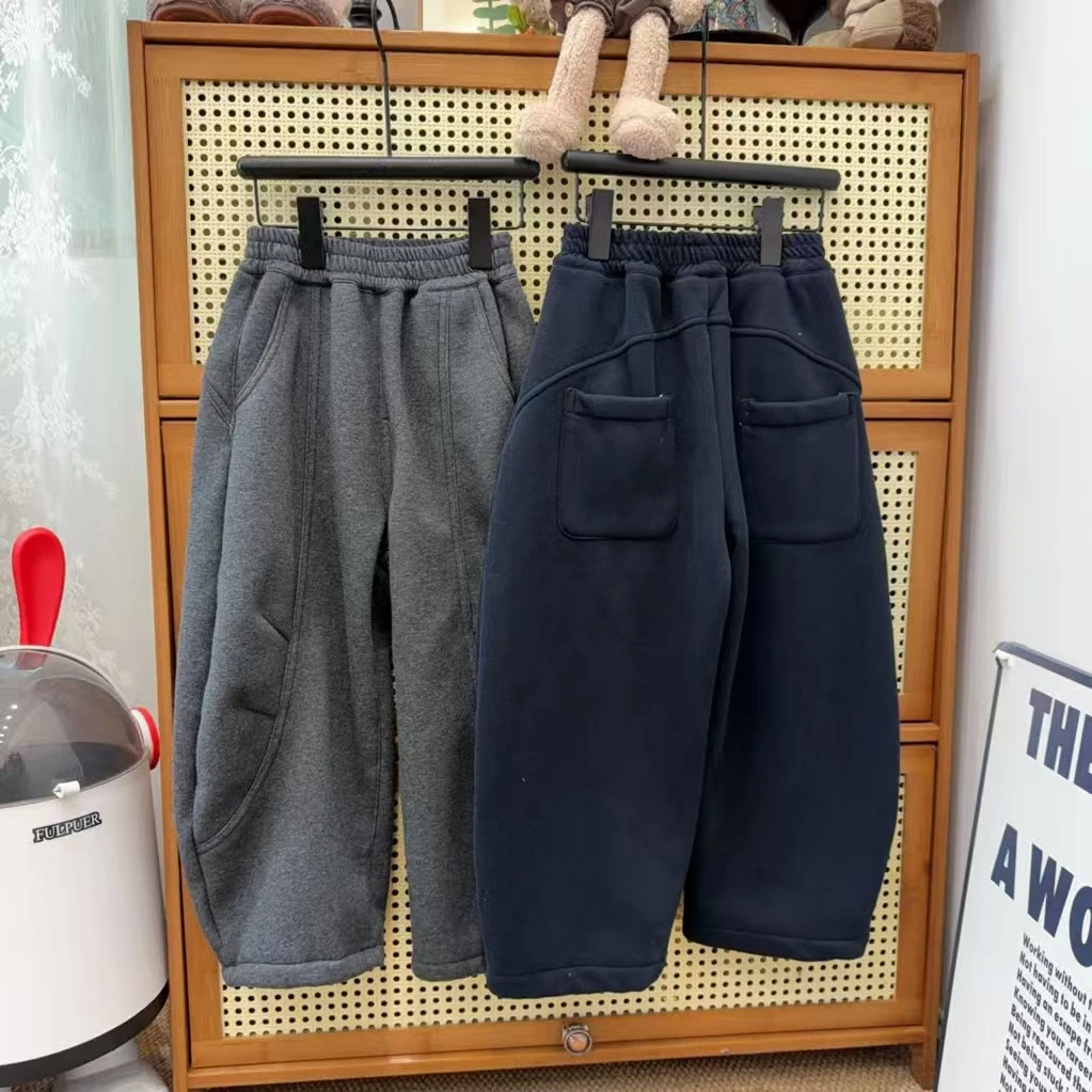 XLT - 25222 高货加绒弯刀百搭卫裤