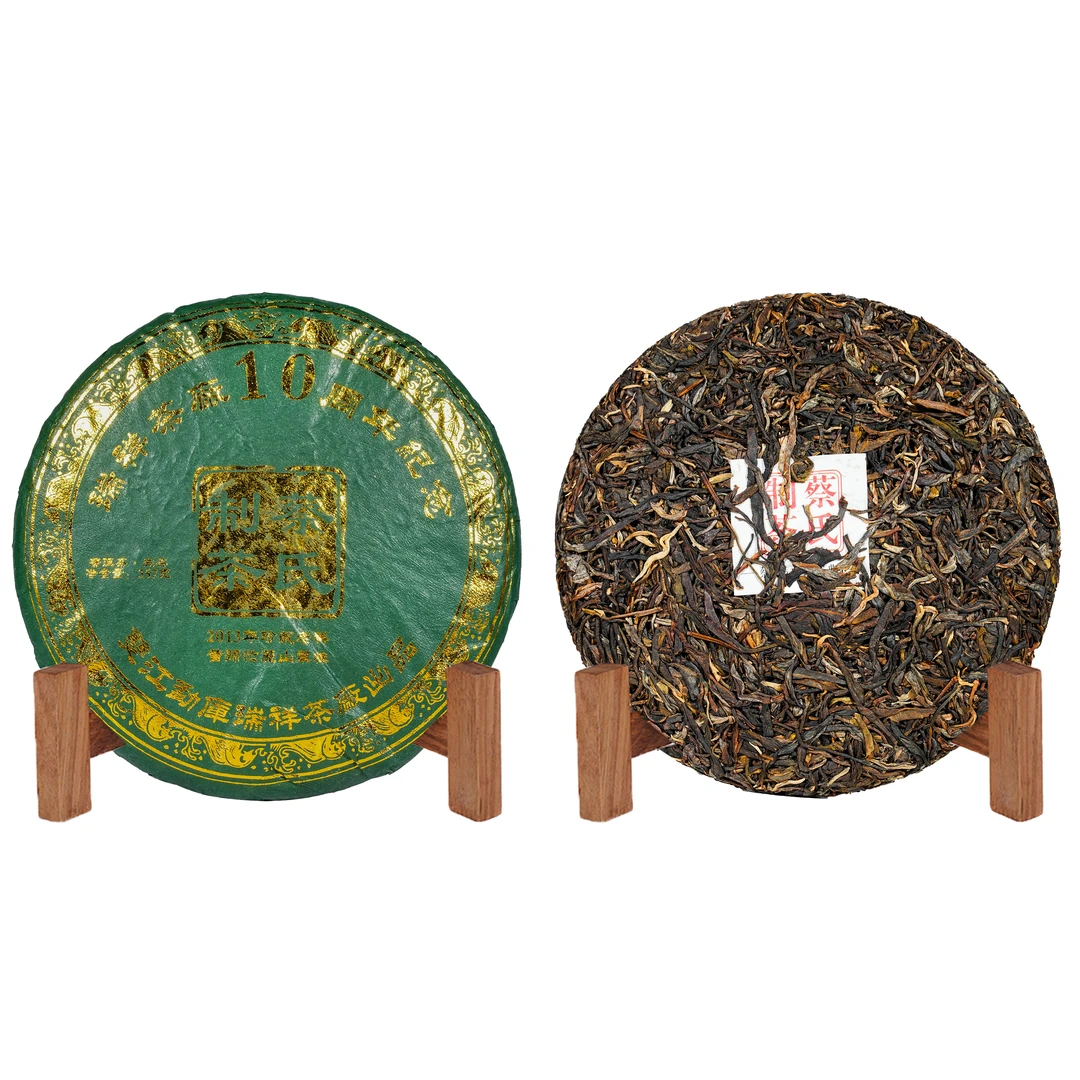2013年原料瑞祥茶厂十周年纪念饼昔归忙麓山单株普洱生茶357g
