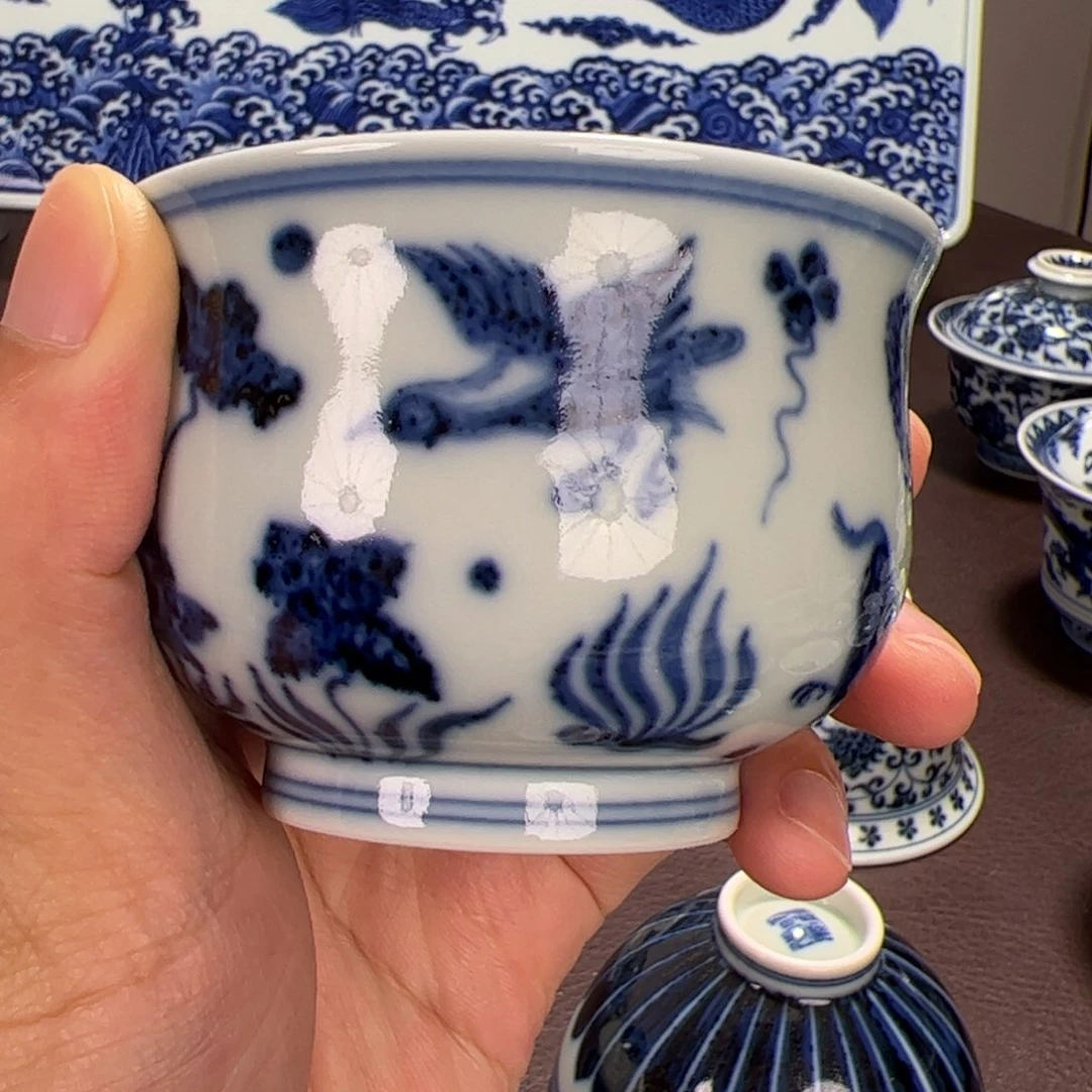 仿明永宣鹭鸶杯子