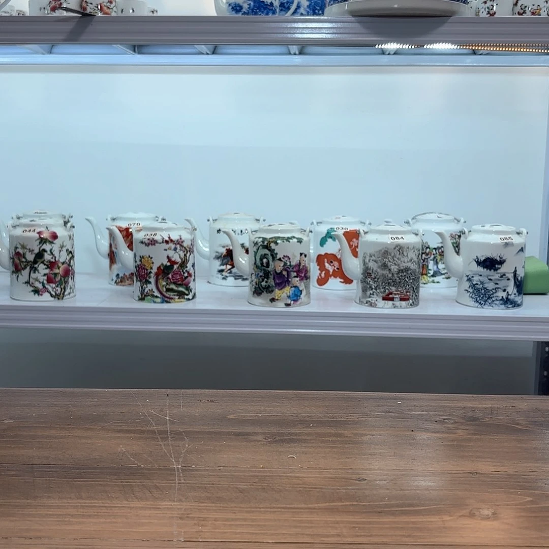 壶陶瓷400cc景德镇茶杯7个