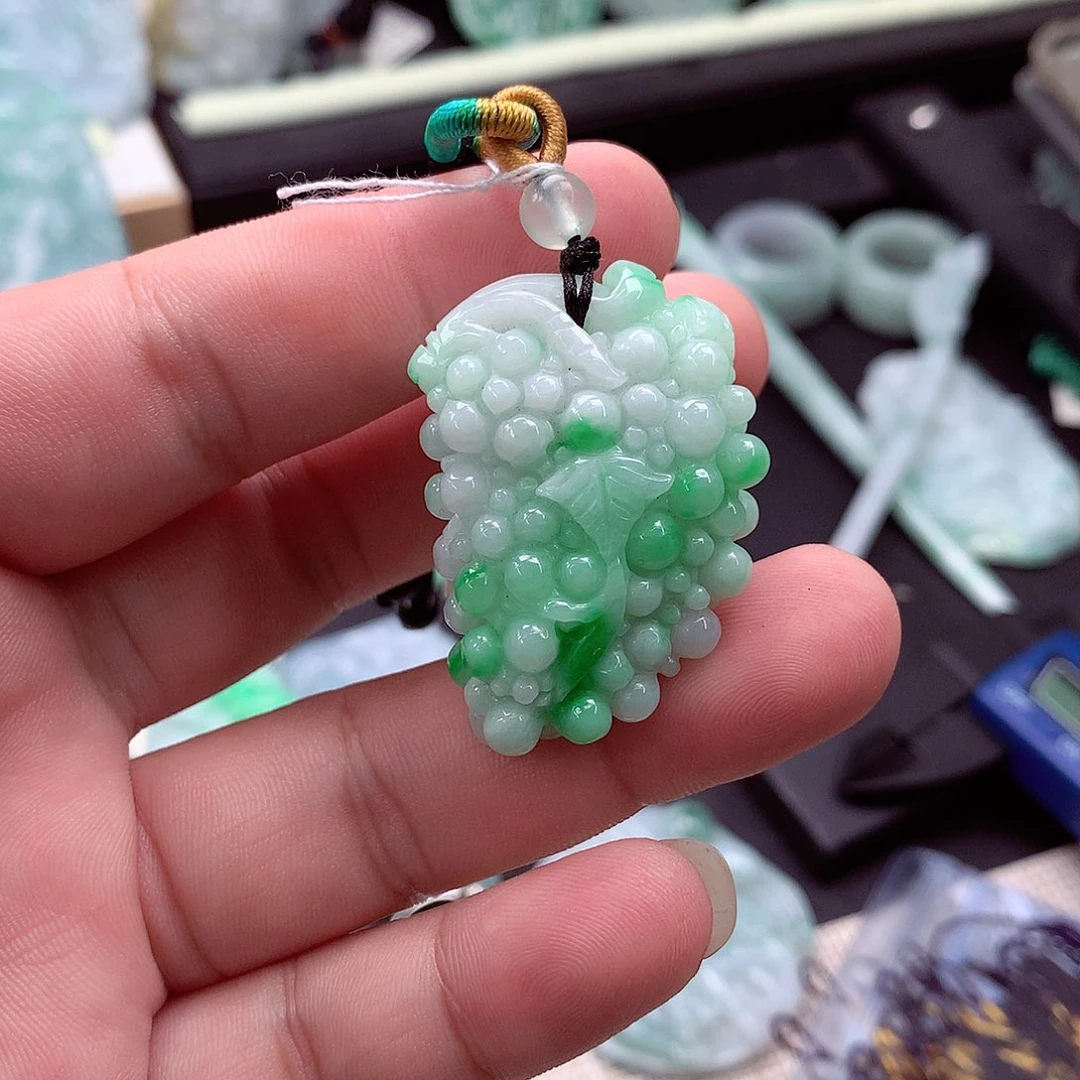 翡翠未镶嵌吊坠(不含链)面**瑰