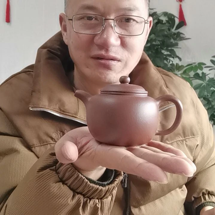 紫砂全手工原矿底槽青鲍尊