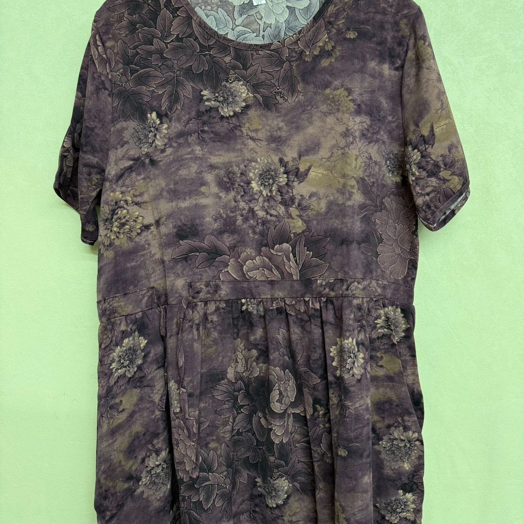 058紫幻境夏季新款洋气显瘦气质时尚百搭女装连衣裙轻奢