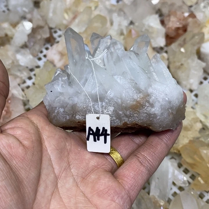 水晶水晶原石摆件未镶嵌雪*