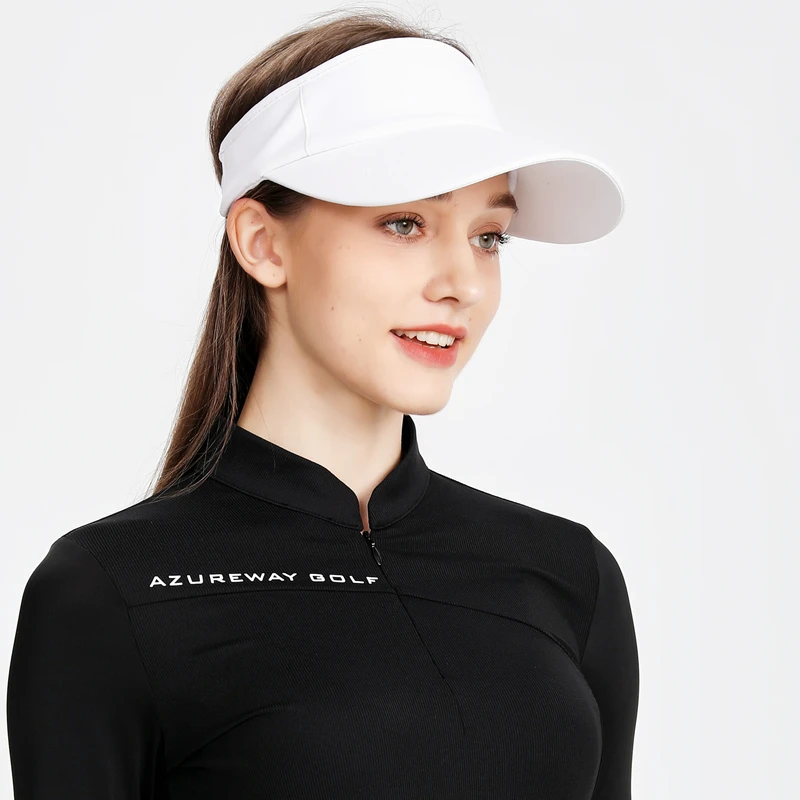 高尔夫帽子女吸湿速干空顶帽户外时尚运动帽防晒帽遮阳夏季女球帽