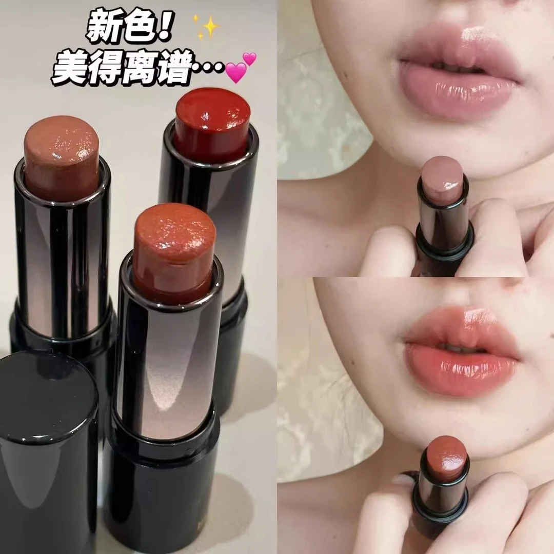 裸色系秋冬日常素颜淡妆黄皮深唇口红唇釉膏女水光低饱和通透感