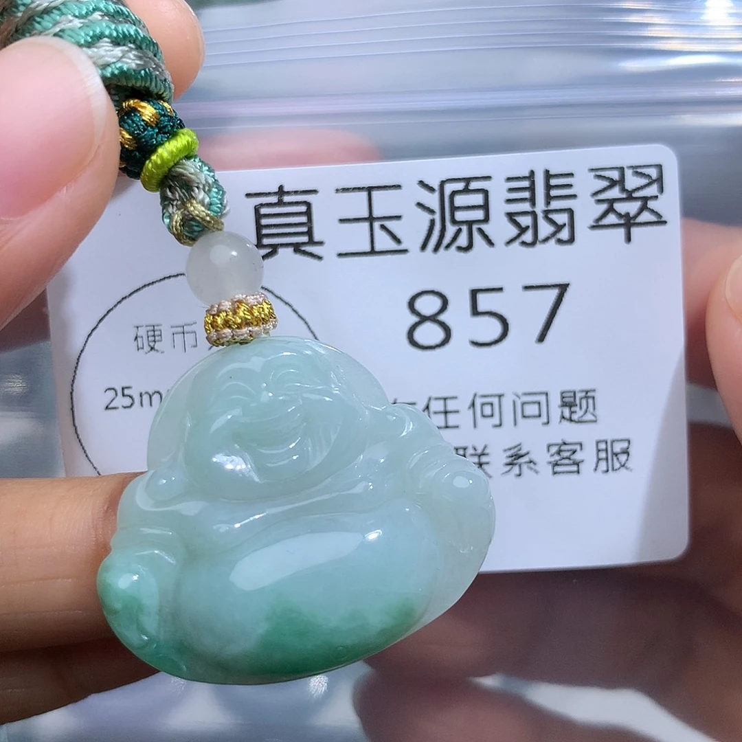 翡翠未镶嵌颈饰857。