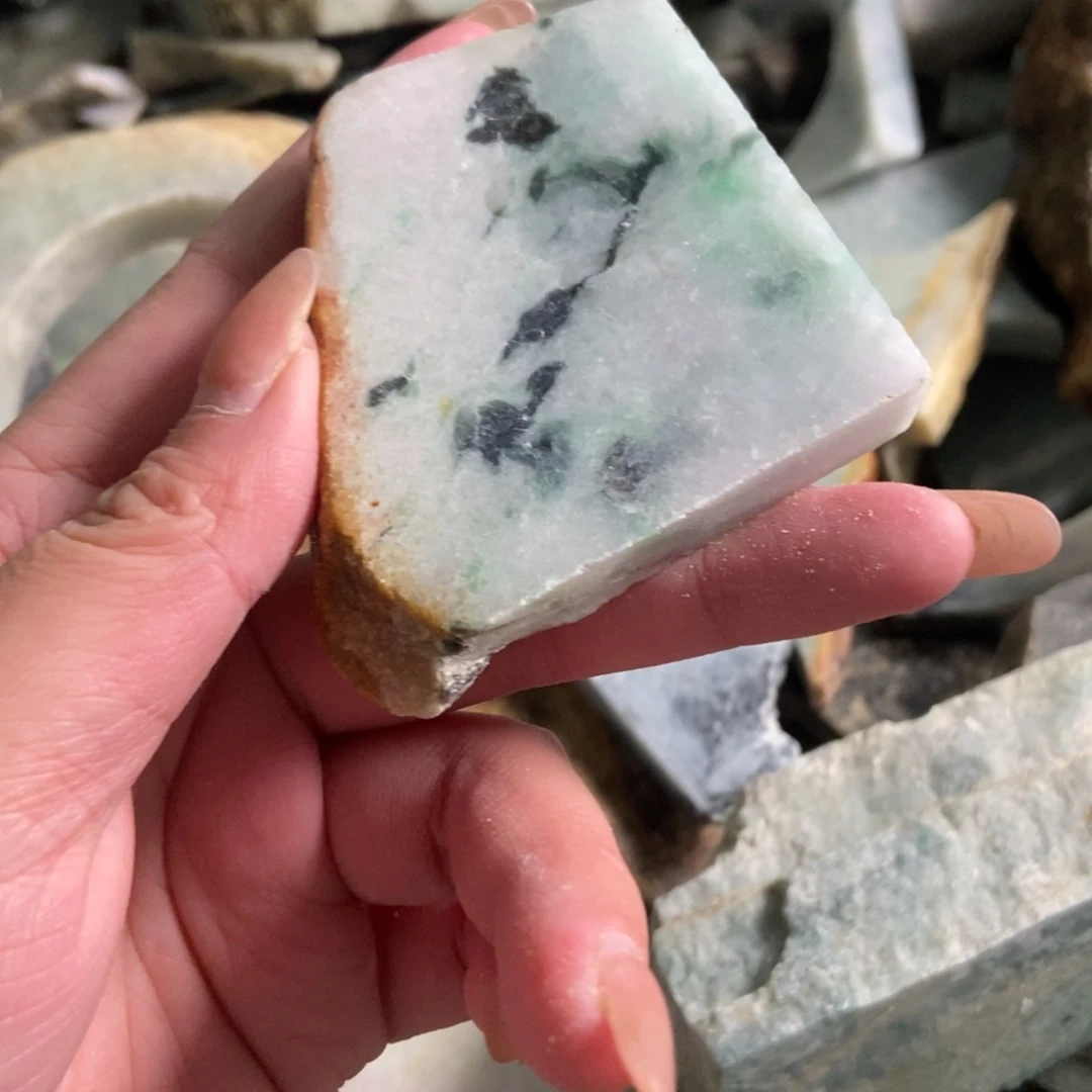 翡翠未镶嵌挂件天然翡翠
