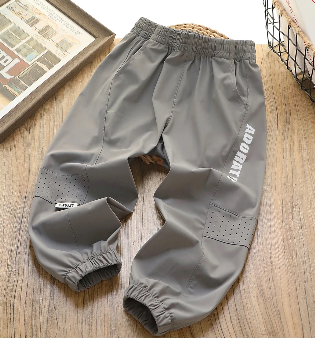 透气网眼速干裤儿童薄款速干裤中大童弹力夏季透气宽松透气百搭