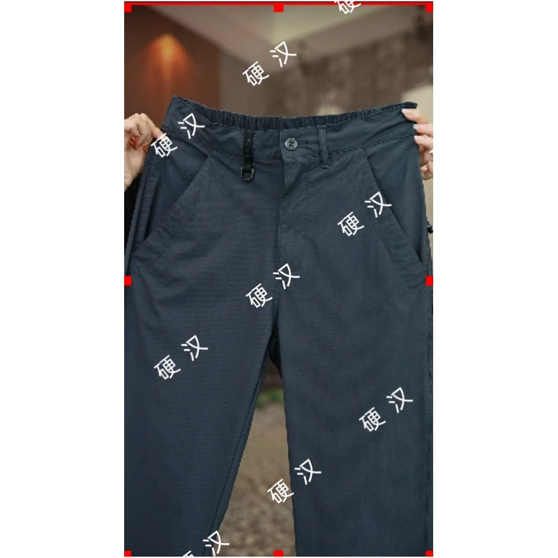 男士秋冬季户外战术工装裤加厚高弹力5口袋高腰宽松直筒长裤5130