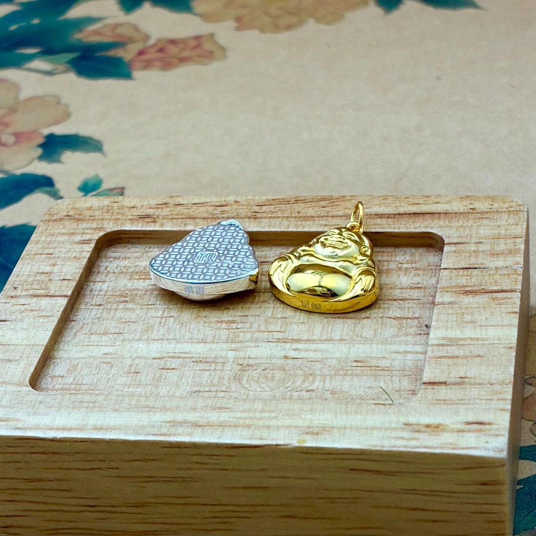 吊坠足银 足银佛公吊坠【小北质检】ZJH44Z14多样性发一