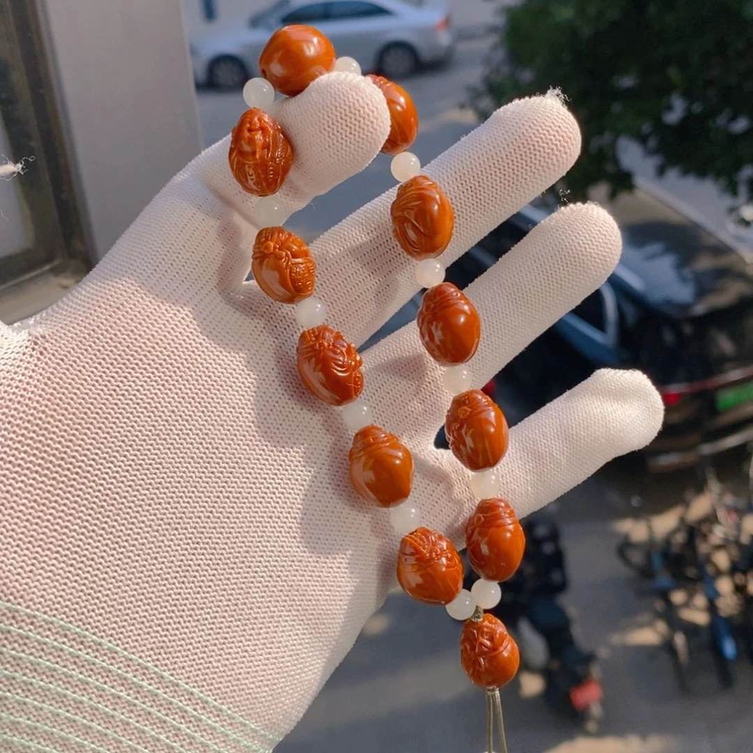 手串/手链橄榄核一青老师1.3十全富贵财神水晶核13年老料