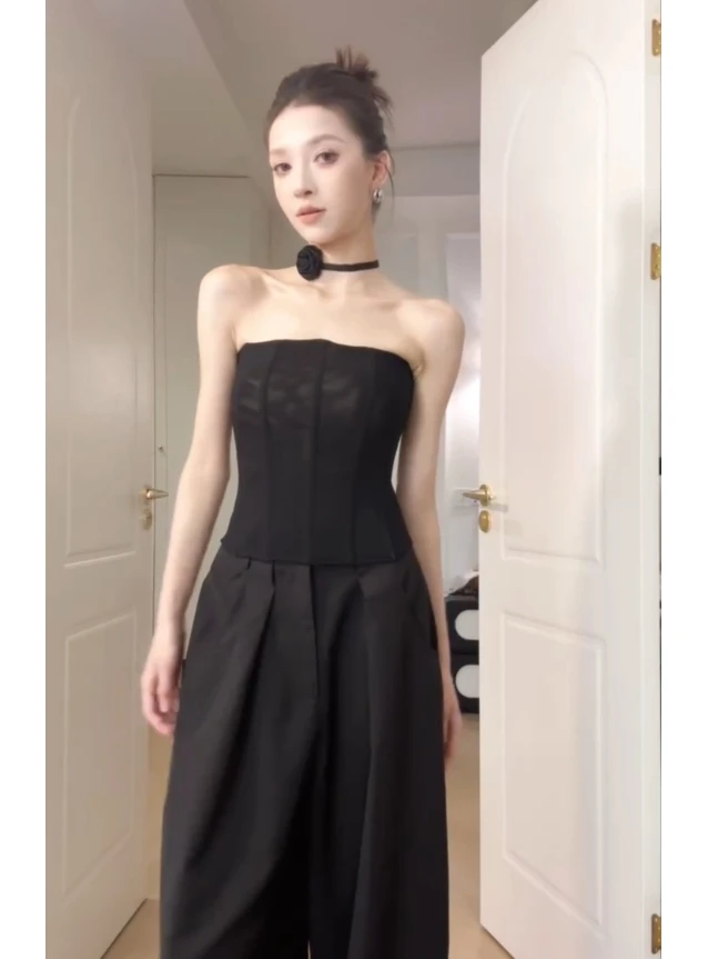 2025夏季新款时尚打底抹胸内搭气质显瘦洋气休闲百搭外穿上衣性感