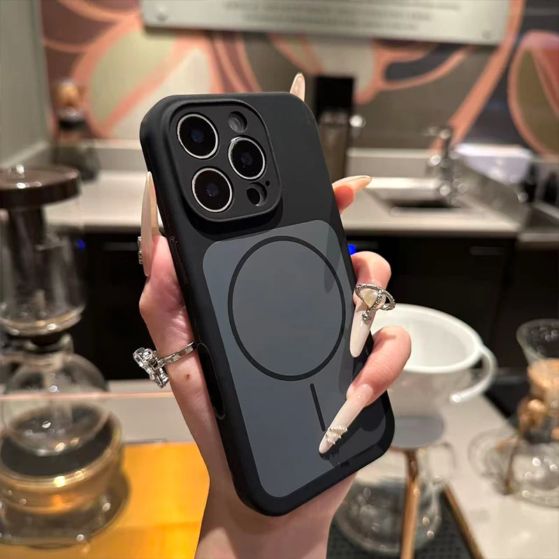 新款液态硅胶适用苹果17promax手机壳时尚iPhone16磁吸15全包14女