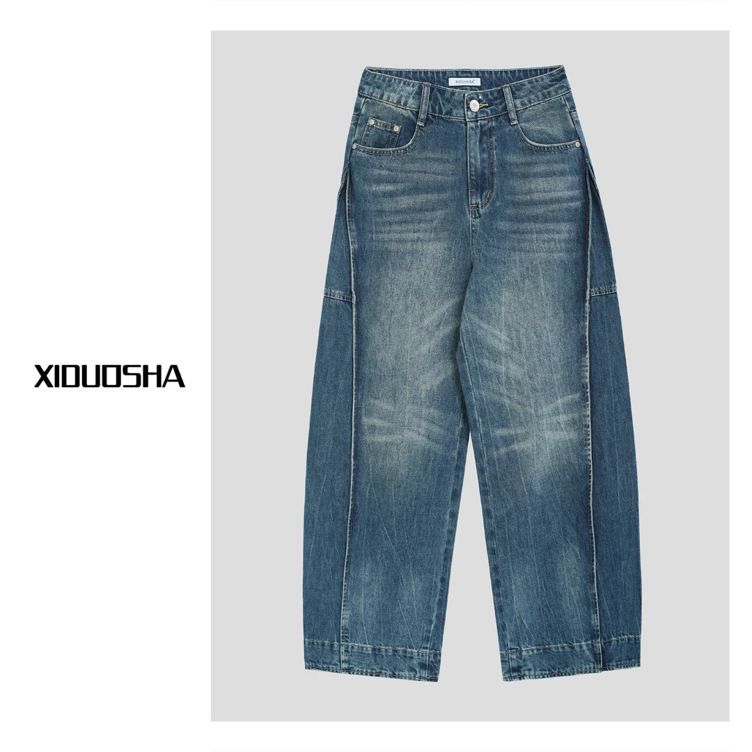 XIDUOSHA/喜朵莎原创设计款欧货显瘦牛仔弯刀裤  XDS1507