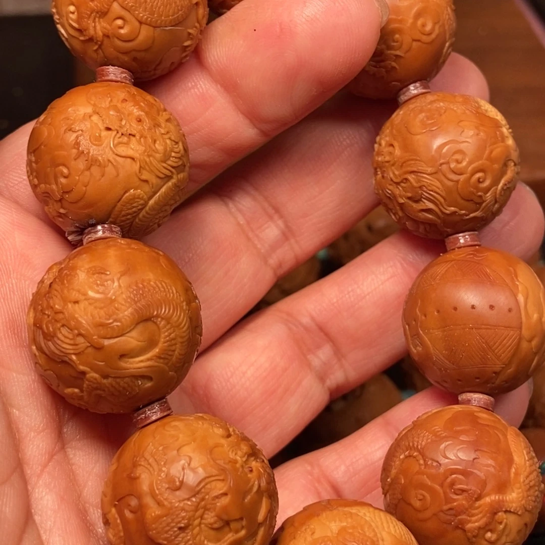 用***6橄榄核手串/手链2.2正圆龙
