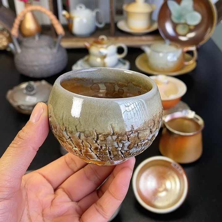 燃薪柴烧茶器主人杯