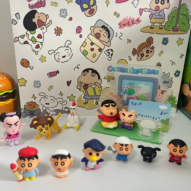 蜡笔小新Q萌公仔摆件 电影大冒险系列