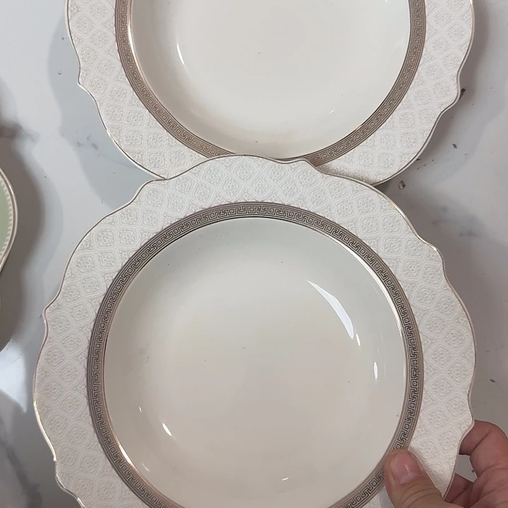 郑***心瓷草帽盘9寸，25米两个