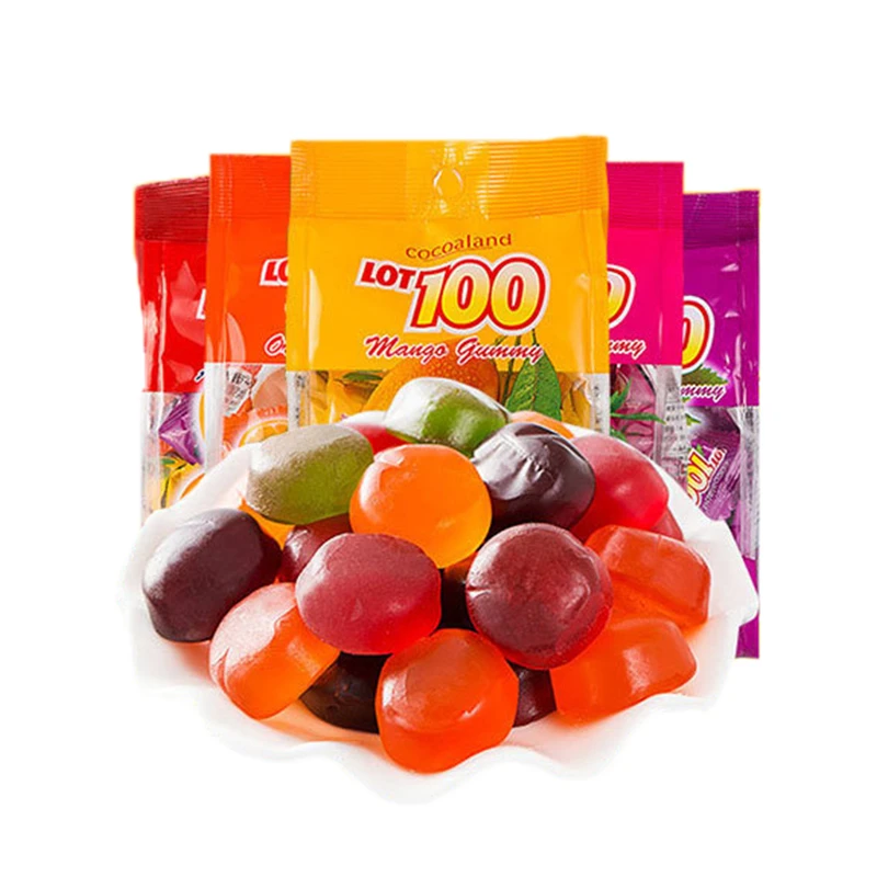 马来西亚果汁软糖凝胶糖果儿童零食芒果味什果味婚庆过年糖果