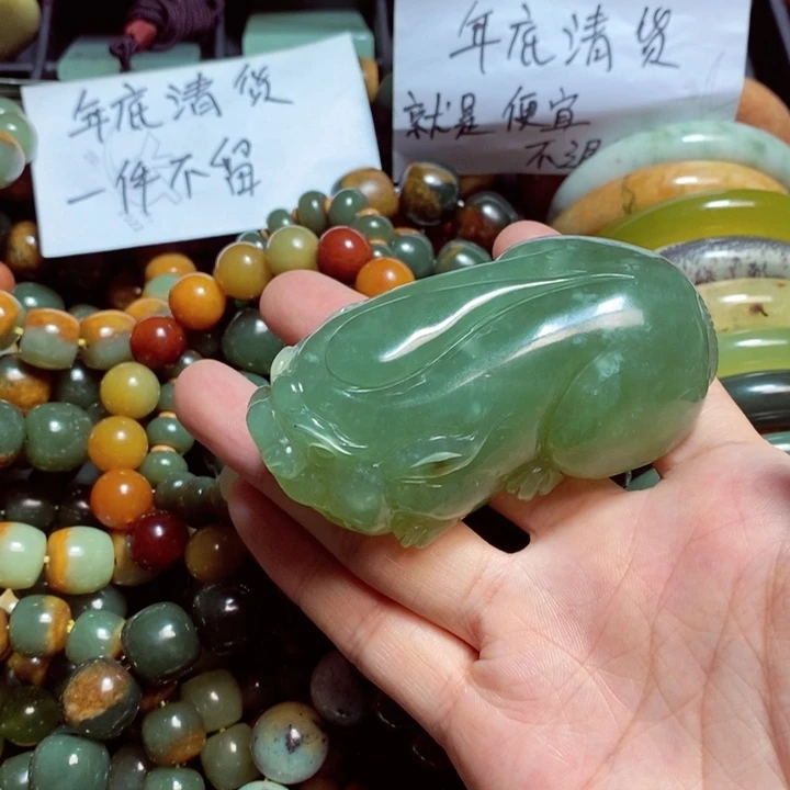 蛇纹石玉手链未镶嵌