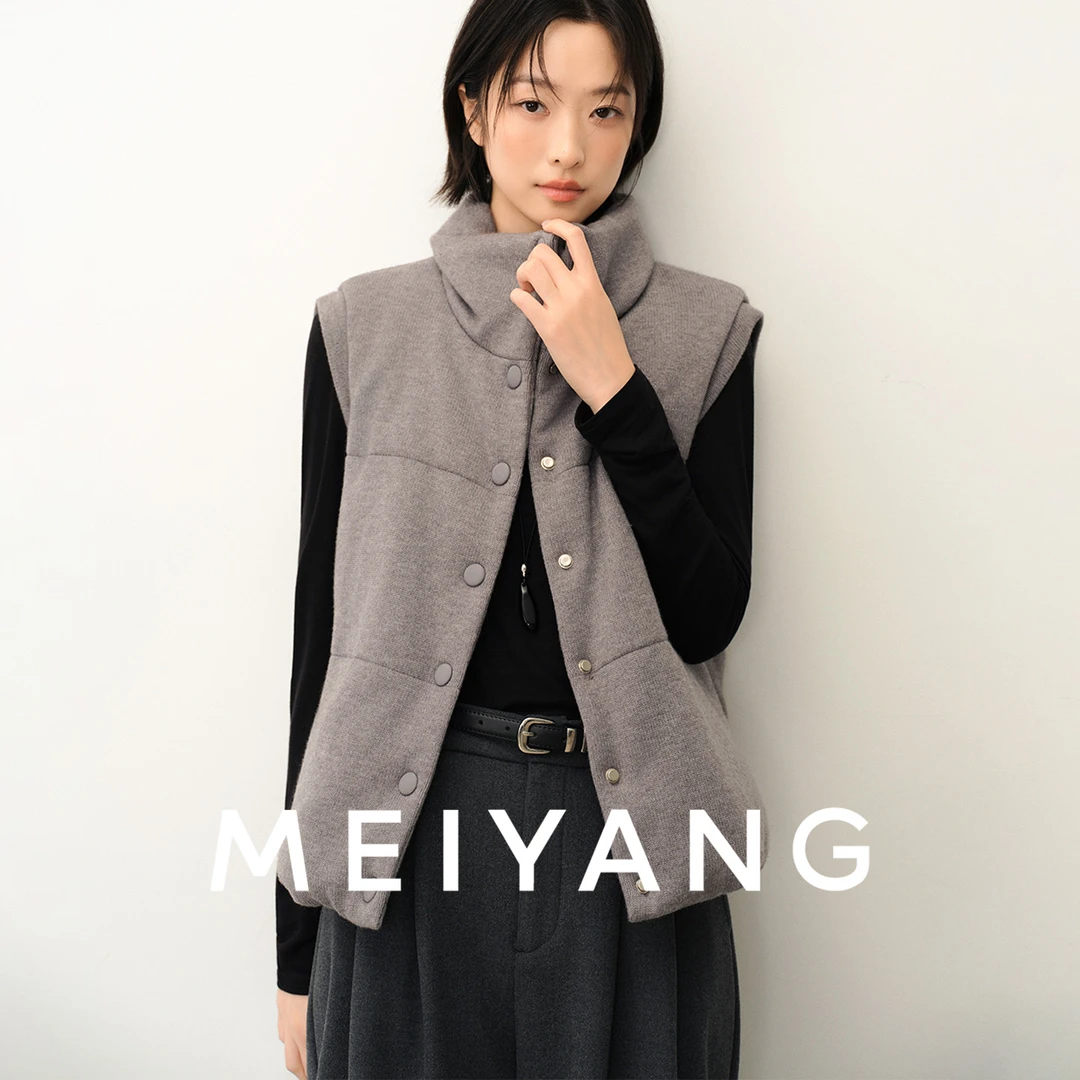 A美洋MEIYANG 软包棉马甲【商场同款】充棉保暖立领无袖马夹-周二