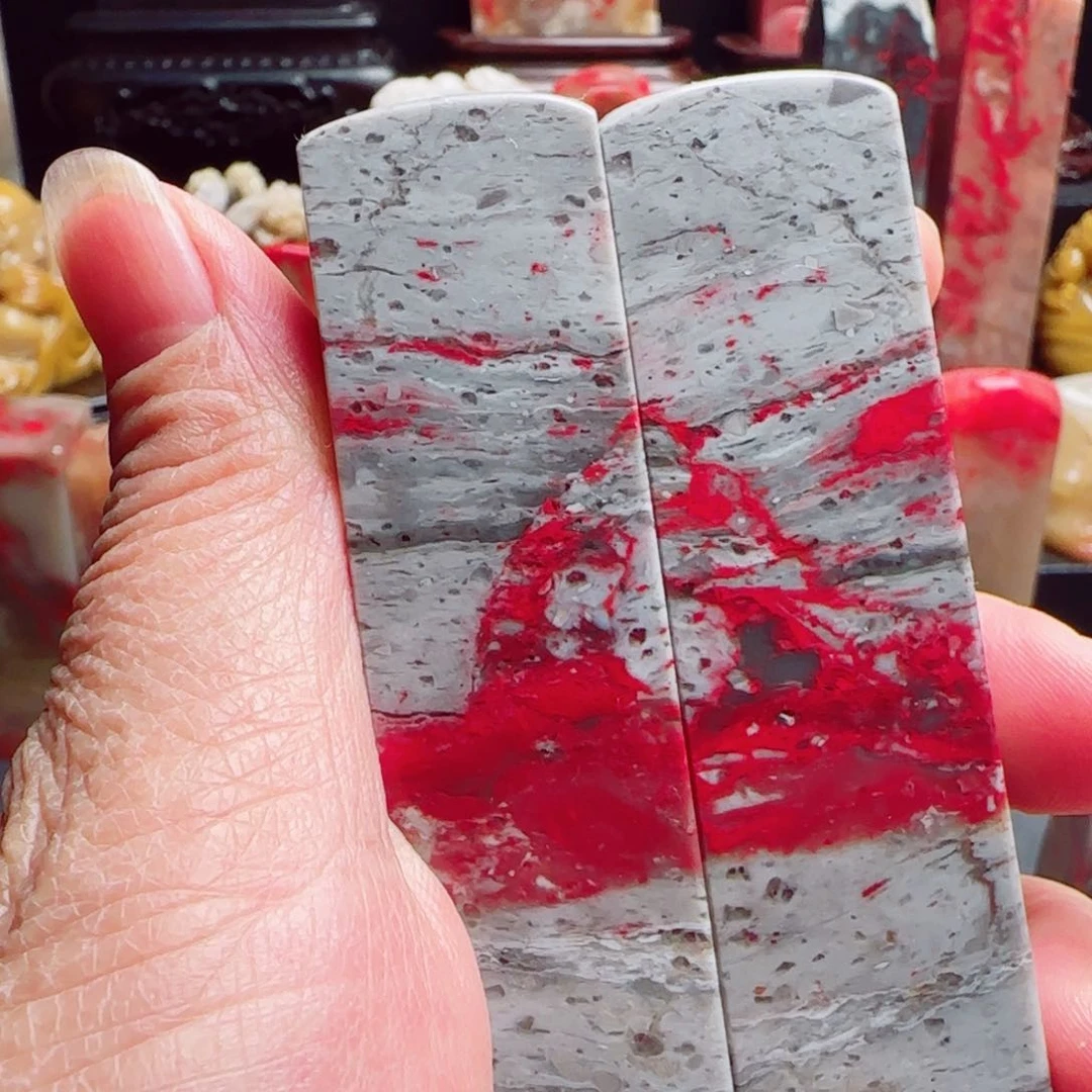 昌化石天**阔昌化鸡血石