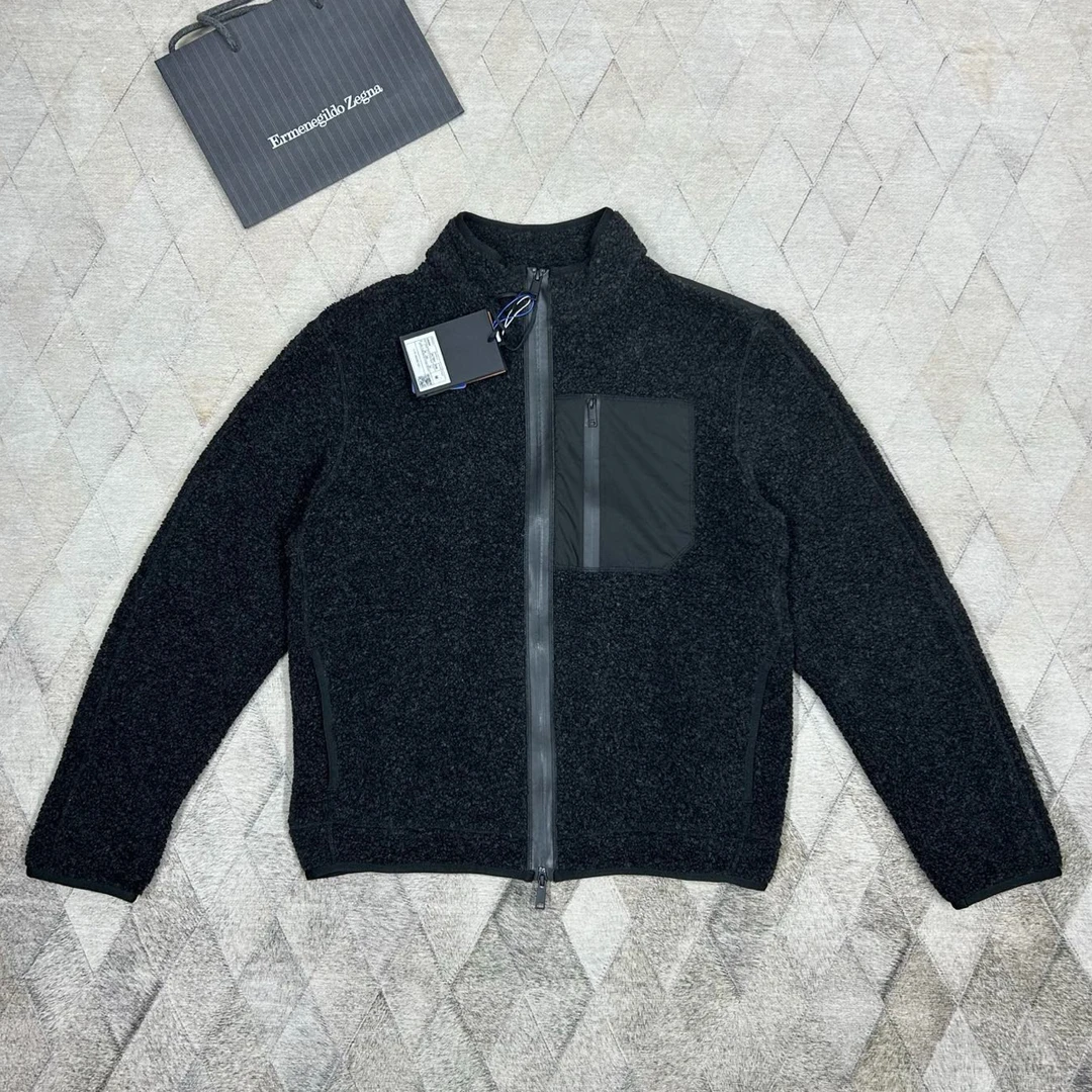 未使用 ZEGNA 134656 男款杰尼主线亚羊毛夹克