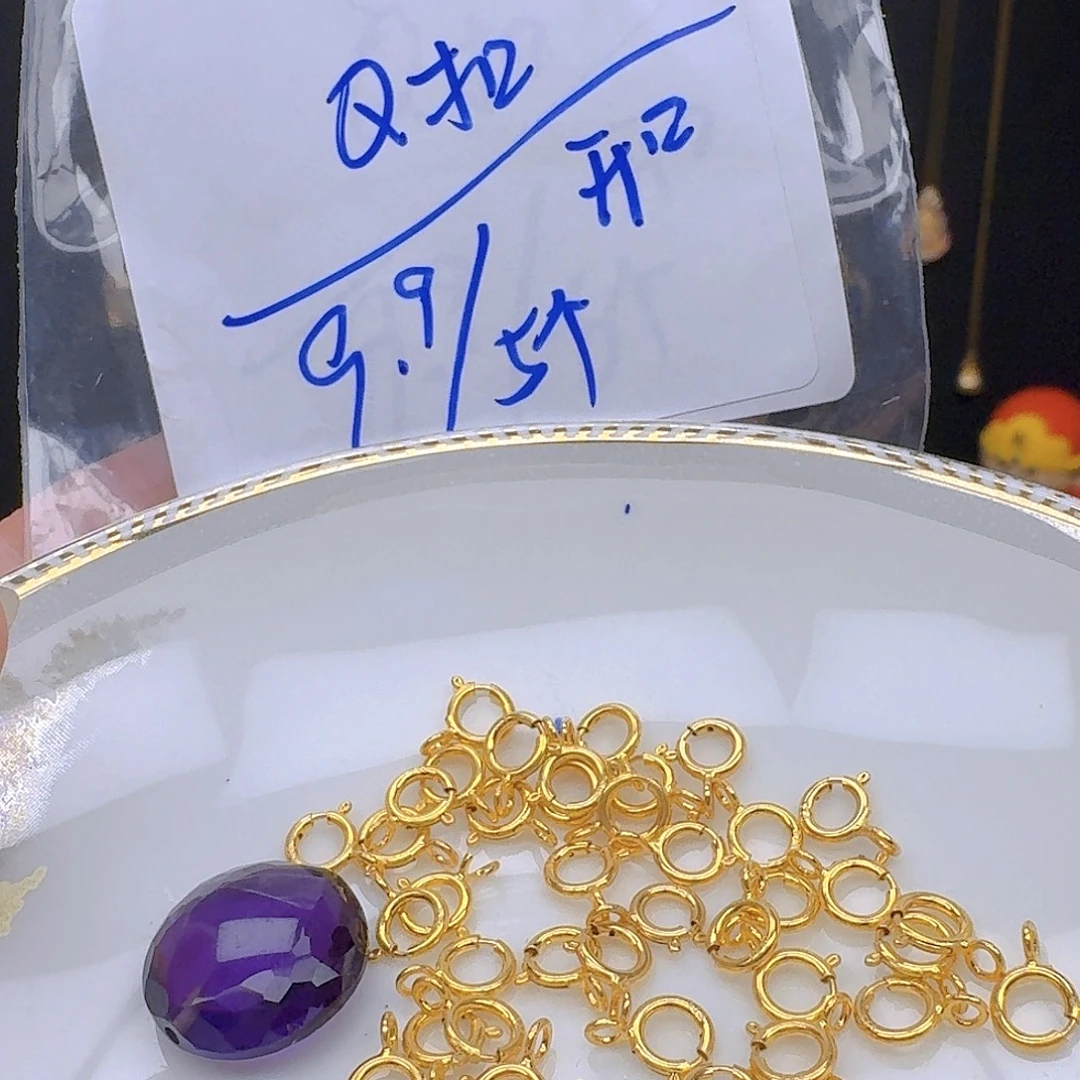 颈饰银S925镶嵌紫晶紫水晶925镶嵌108