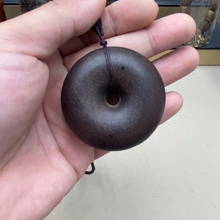 沉香沉香碎屑平安扣