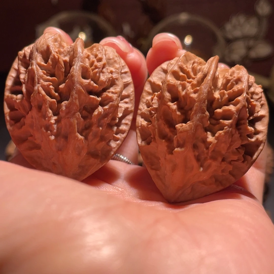 文玩核桃吊坠心形龙脊16