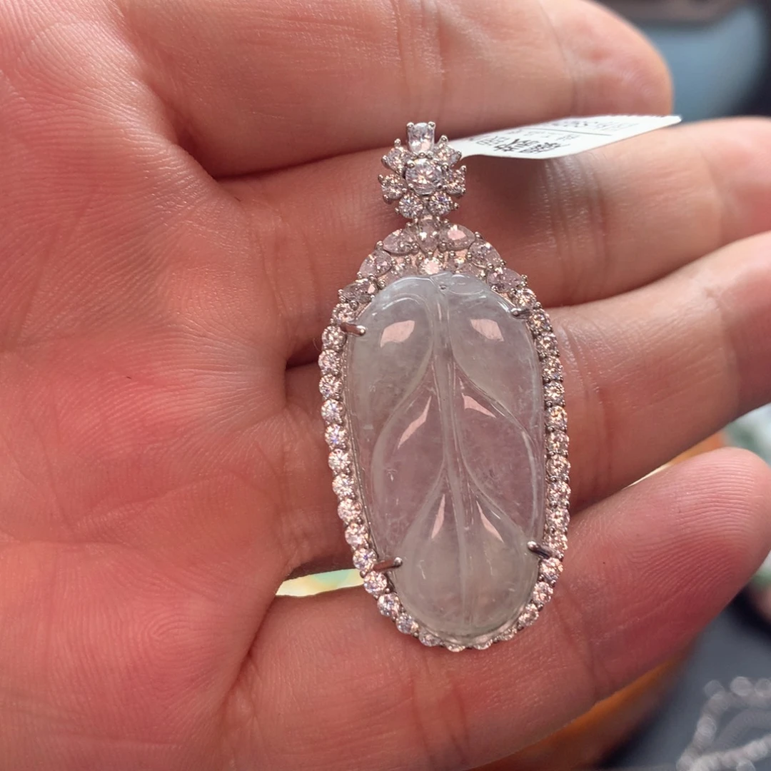 颈饰银S925镶嵌翡翠?****