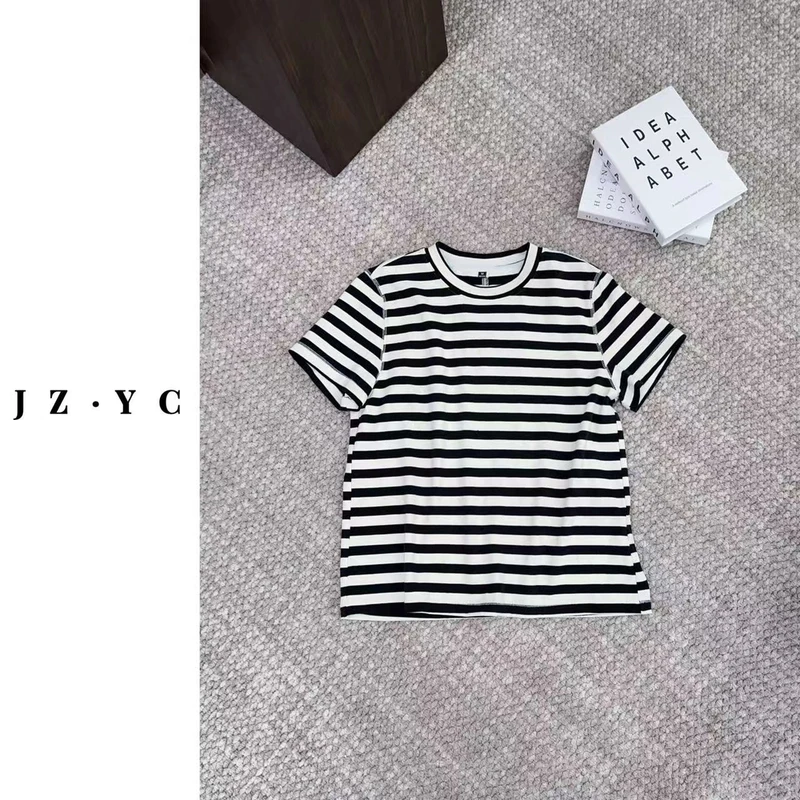 【洁子推荐】6132条纹短袖