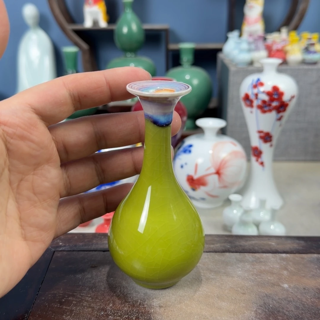 陶瓷手工小花器摆件