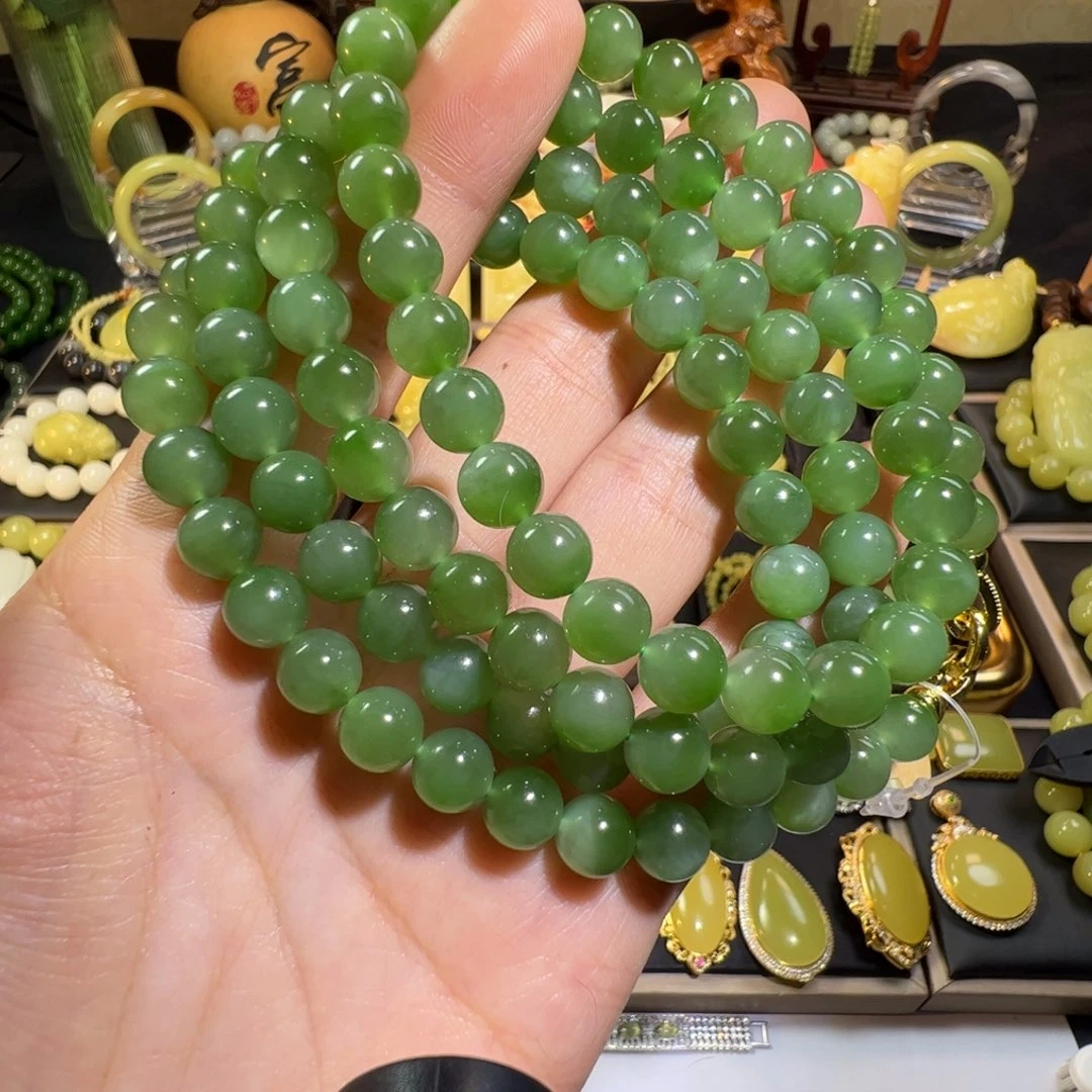 和田玉银S925镶嵌颈饰