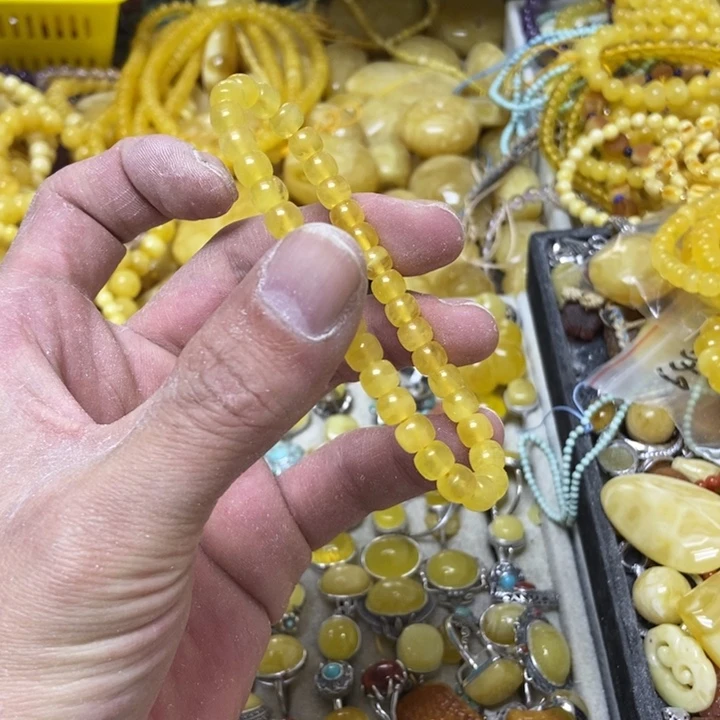 裸石蜜蜡未镶嵌多样性发货