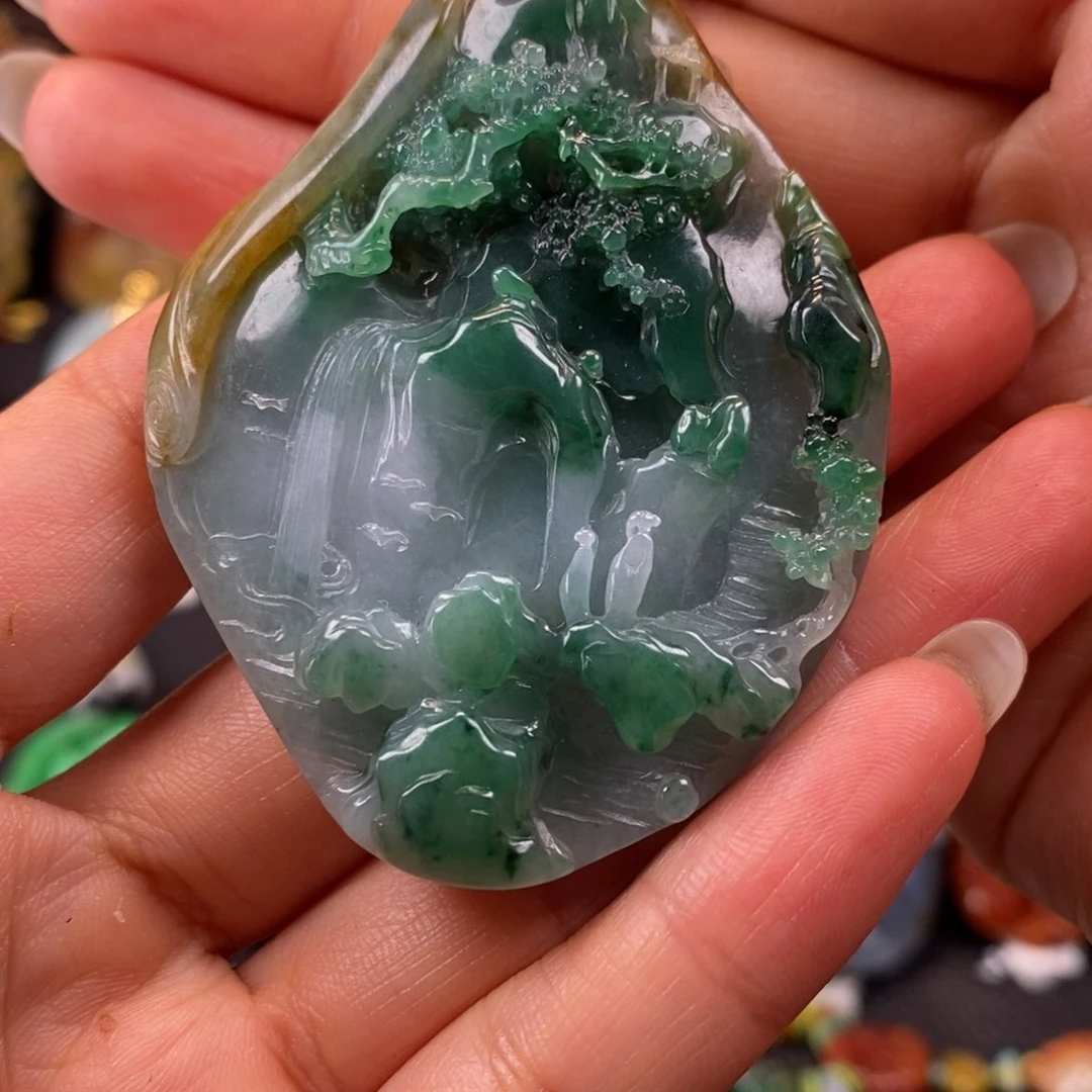 发***进定制翡翠未镶嵌天然翡翠A货