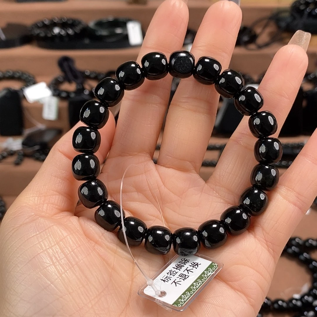 和田玉未镶嵌手链10特黑