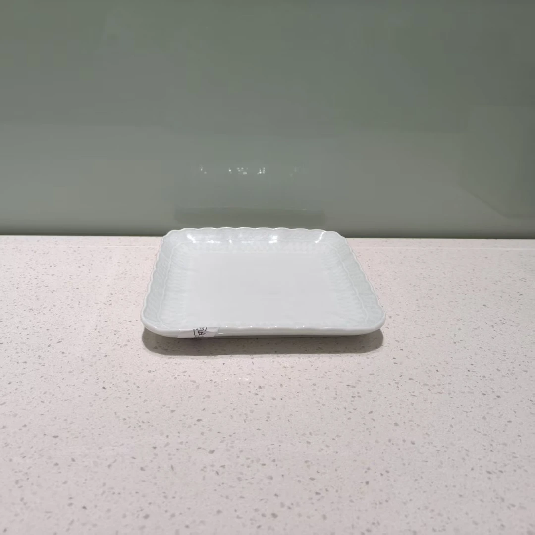 景德镇陶瓷影青6寸爱丽丝方盘