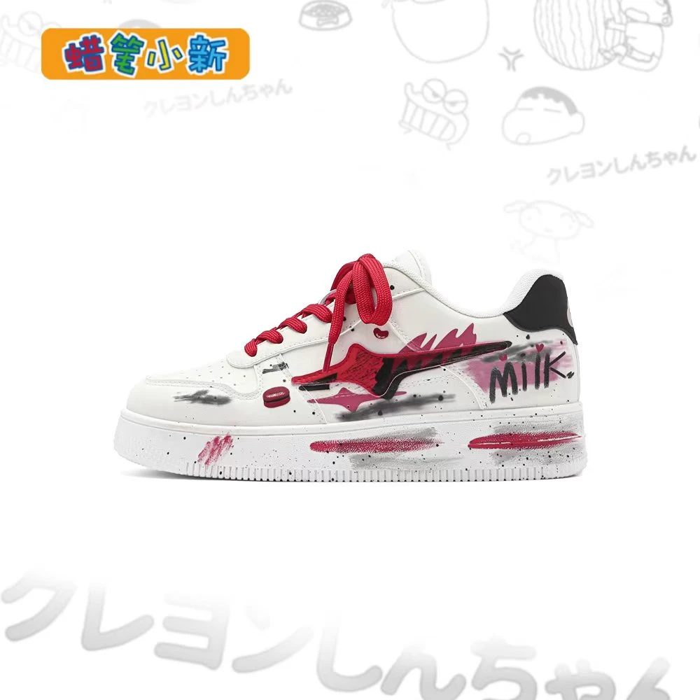 蜡笔小新鞋子女款秋季爆款2025新款潮流明星同款百搭板鞋小众潮鞋