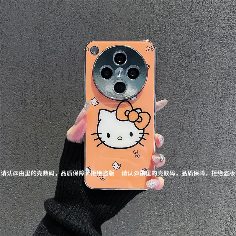(华为Findx8系列)电镀直边玻璃壳适用华为Findx8Pro/x8S手机壳潮