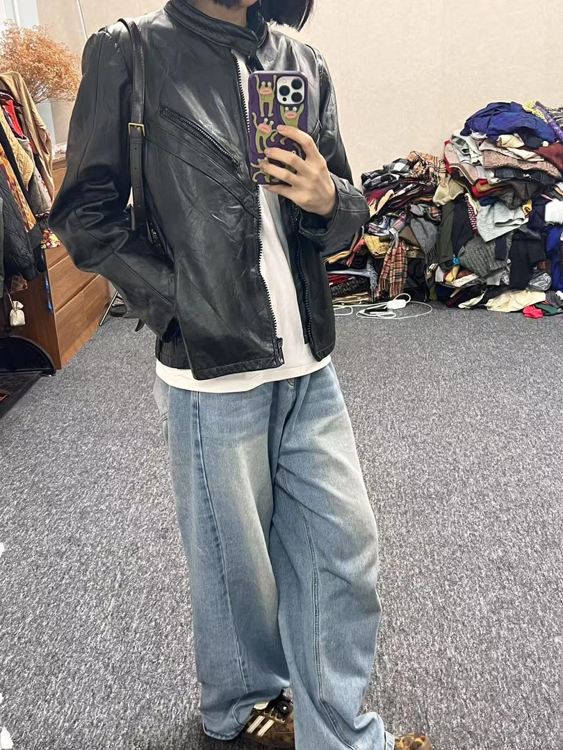 皮皮古着屋百搭复古中性外套衬衫