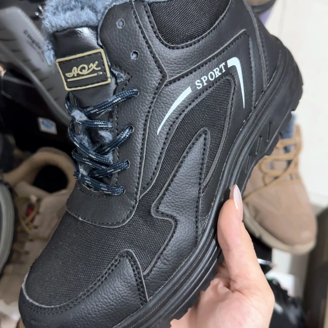 40码中高帮黑棉新款