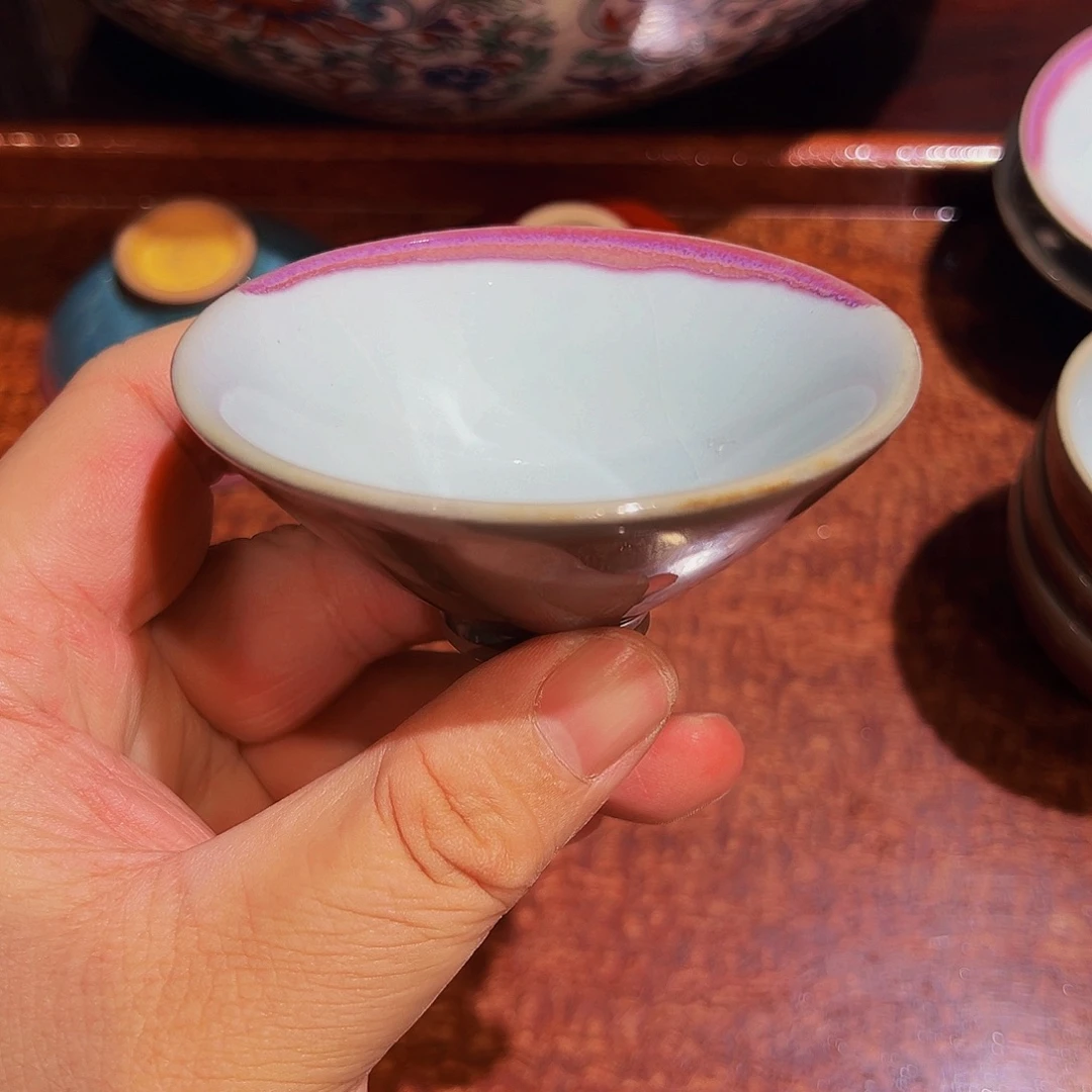 大国匠师底款柴烧斗笠主人杯